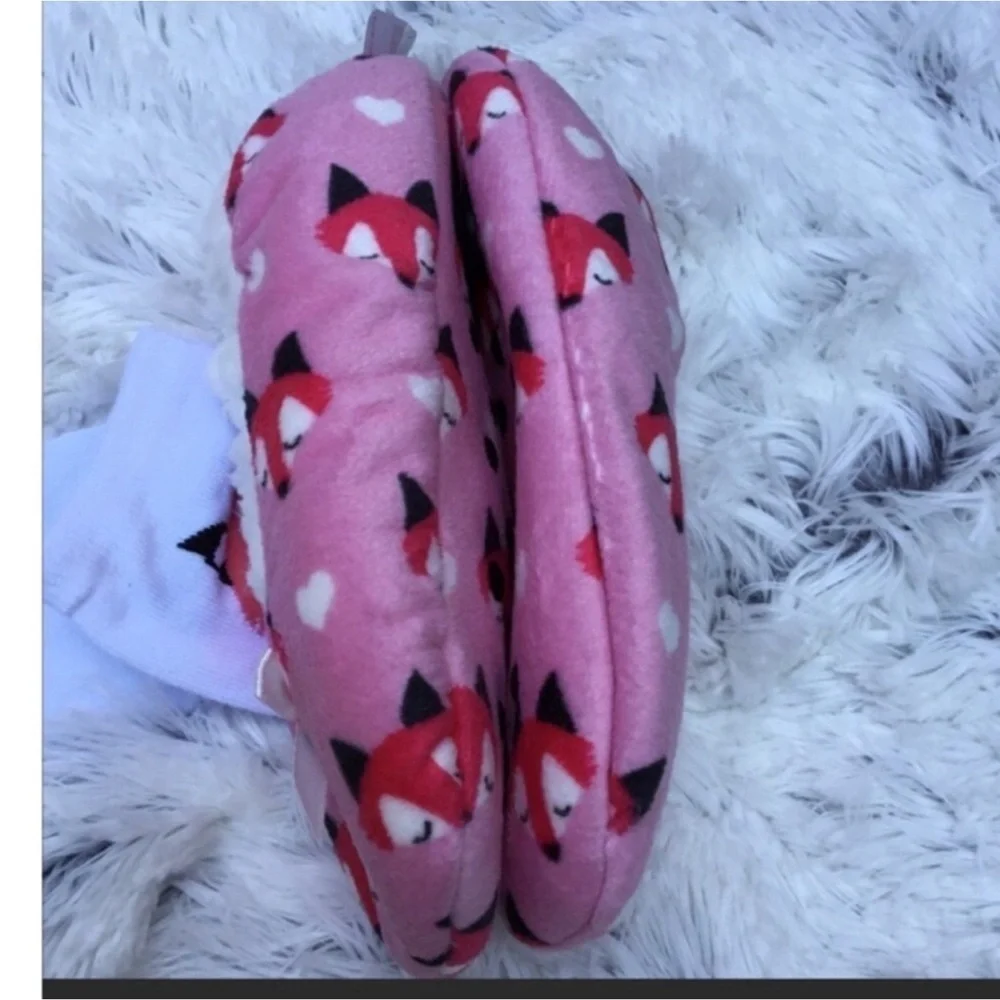 Fuzzy Babba Babba Buddies fox themed girls size S/M shoe size 8-13